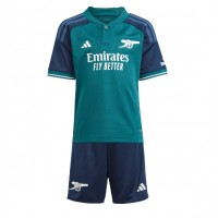 Camisa de Futebol Arsenal Martin Odegaard #8 Equipamento Alternativo Infantil 2023-24 Manga Curta (+ Calças curtas)